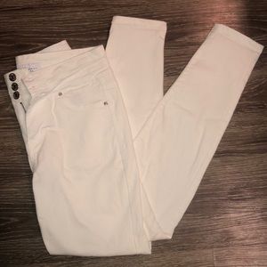 White high rise jeggings